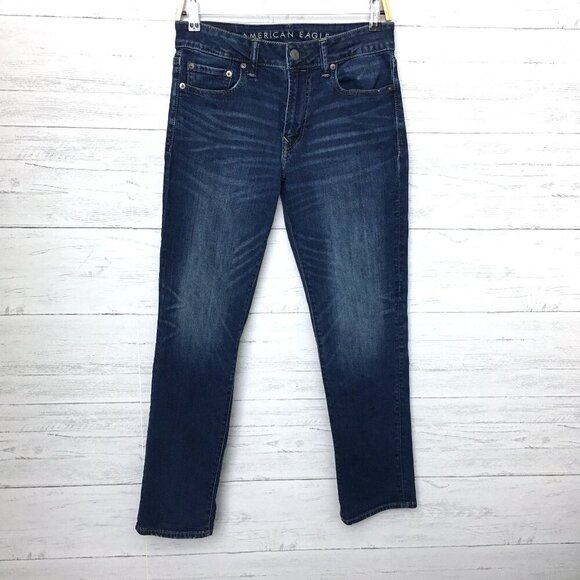 American Eagle Outfitters Slim Straight Leg Jean Next Level Stretch 30 x 29 READ - Picture 1 of 9